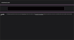 Desktop Screenshot of nicehost.com
