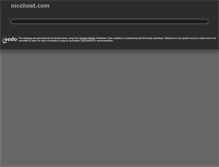 Tablet Screenshot of nicehost.com